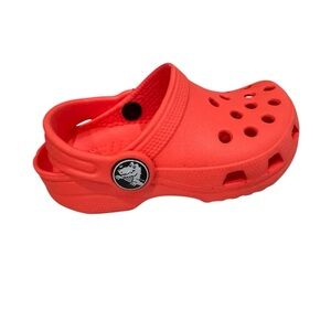 Toddler CROCS Red Classic Slip On Shoes NWOT Size 4-5